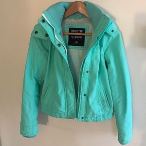 Mint Hollister All Weather Jacket